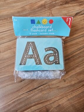 Chalkboard Flashcard Set - Blue - Educational Kids Toy